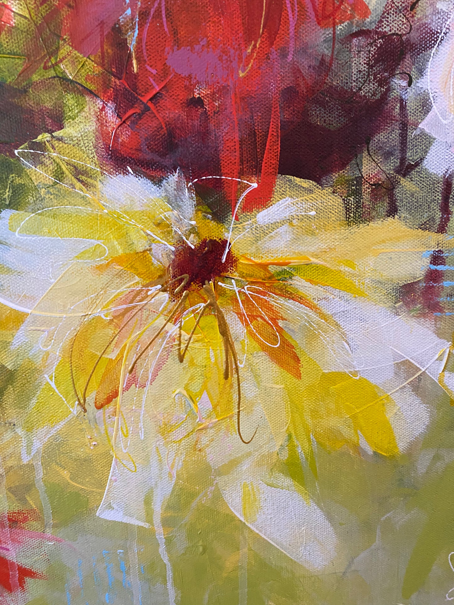 "Pure Joy" Acrylic & Mixed Media on 36X48 inch Canvas