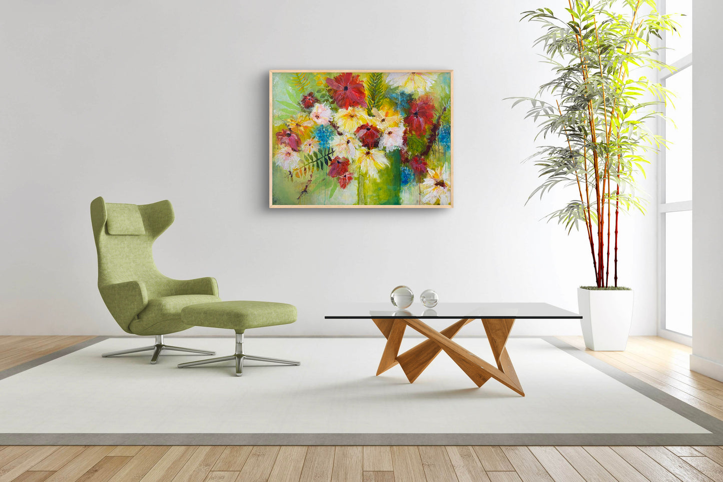 "Pure Joy" Acrylic & Mixed Media on 36X48 inch Canvas